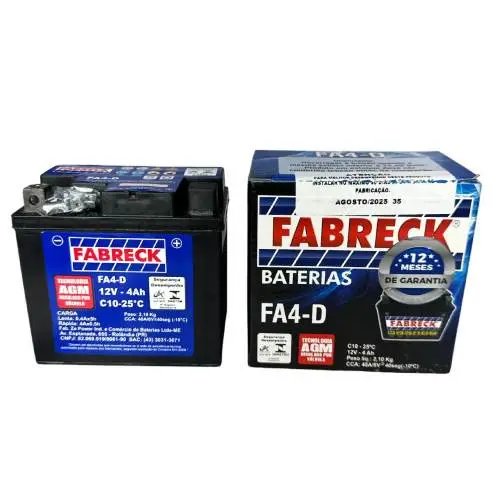 ACUMULADOR FA4D-4Ah TITAN 125 ES KSE KS (01/..) FAN BROS 125 KS ES ESD POP 100 BIZ 100